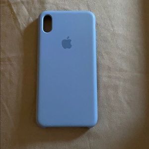 Apple silicone XS Max case Dreft Blue